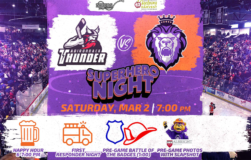 Reading Royals vs Adirondack Thunder